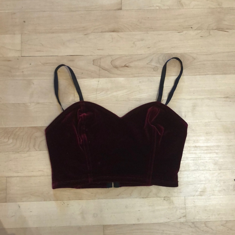 Maroon Bustier